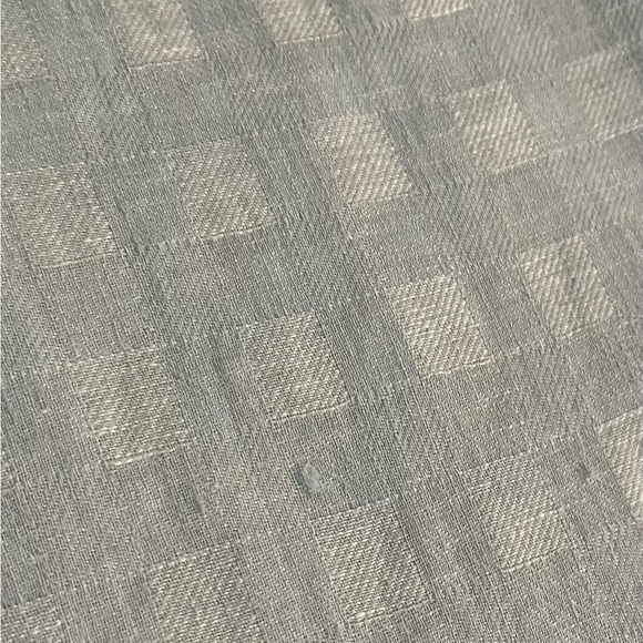 Silver-blue linen blouse - Picture 3 of 5